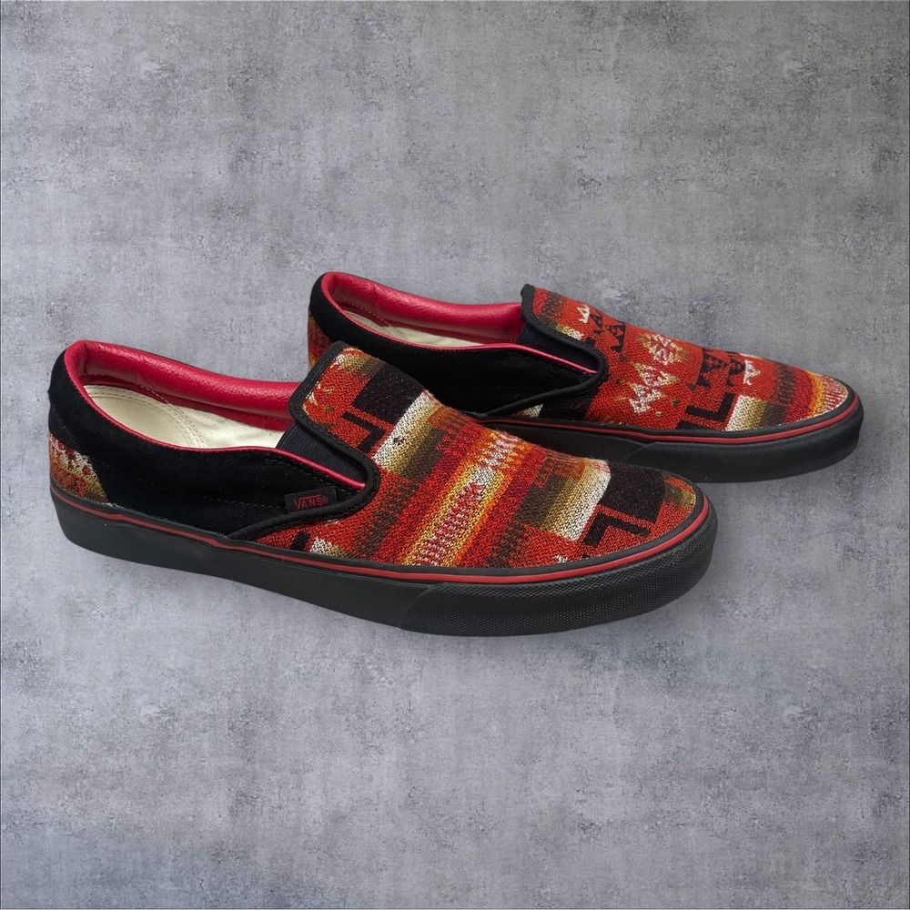 Vans All Nations Skate Jam Limited Edition Pendleton Slip On Sneaker Mens 13